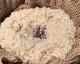 焼き鮭入り　お手頃おこわ作り方5写真