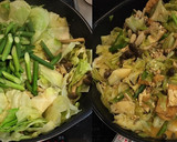 厚揚げとキャベツのにんにく胡麻だれ炒め作り方5写真