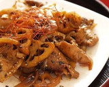 豚肉と蓮根の２色ごま中華炒め作り方3写真