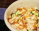 鮭とゴボウのサラダ寿司作り方2写真
