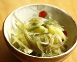 茗荷の和風なオリーブオイル和え作り方3写真
