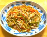 簡単◎キンピラ具材であんかけビネガー炒め作り方4写真