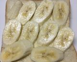 休みの日の朝に！チョコバナナトースト作り方1写真