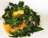 簡単！餃子の皮でチヂミ風薄焼き玉子作り方3写真