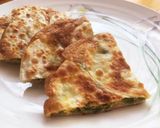 簡単！餃子の皮でチヂミ風薄焼き玉子作り方9写真