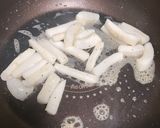 ロールイカ、薄揚げ、水菜のチリマヨ作り方1写真