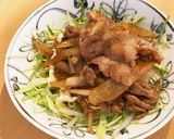 キャベツに乗せて☆ずぼら生姜焼き作り方6写真