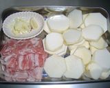 里芋のにんにく炒め作り方1写真