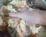 鶏むね肉とうすあげのヘルシー餃子風つくね作り方1写真