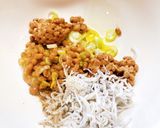 和えるだけ！納豆しらすパスタ作り方1写真