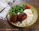 レンジで簡単！ロコモコ丼作り方7写真