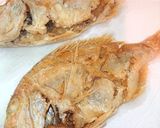 鯛の唐揚げにアスパラとエリンギ添え作り方5写真