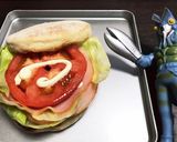 ハムレタストマトサラダマフィン作り方2写真