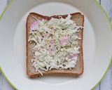 簡単・朝食！かまぼことキャベツのトースト作り方2写真