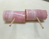 お弁当に！ウインナーのベーコン巻き①作り方3写真
