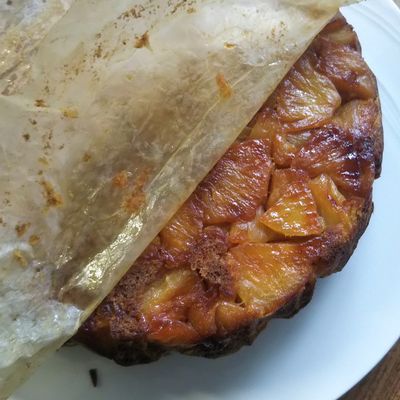 パイナップルアップサイドダウンケーキ by naosy21 【クックパッド