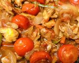 トマト缶＆プチトマトソースの野菜パスタ作り方3写真