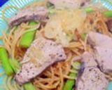 ☆戻り鰹とルッコラのおろし林檎パスタ☆作り方7写真