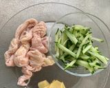 鶏皮のポン酢和え作り方1写真