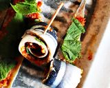 梅醤油麹で＊秋刀魚ロール作り方3写真