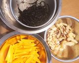 ピーナッツかぼちゃとひじきの炒め煮作り方1写真