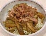 ほぼ揚げ浸し、ナスと豚バラの生姜焼き丼作り方9写真