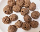 雑穀玄米でおはぎ風小豆黒胡麻きな粉焼き芋作り方2写真