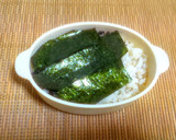 もち麦ご飯でちょっとヘルシーのり弁作り方3写真