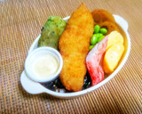 もち麦ご飯でちょっとヘルシーのり弁作り方4写真