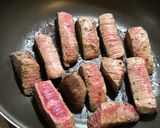 牛モモブロックでサイコロステーキ作り方3写真