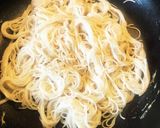 あまったそうめんと干しエビで焼きそうめん作り方2写真