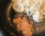 あまったそうめんと干しエビで焼きそうめん作り方4写真
