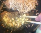 あまったそうめんと干しエビで焼きそうめん作り方9写真