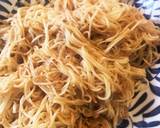 あまったそうめんと干しエビで焼きそうめん作り方10写真