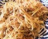 あまったそうめんと干しエビで焼きそうめん作り方10写真