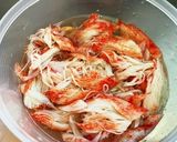 なんちゃってカニ酢（かにカマ長期保存法）作り方3写真