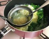 ☆栄養満点！つるむらさきの味噌汁作り方3写真