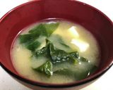☆栄養満点！つるむらさきの味噌汁作り方5写真