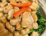 毎日の納豆●ベビーリーフの胡麻炒めと作り方2写真
