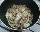 超簡単☆豚キャベツ丼作り方2写真