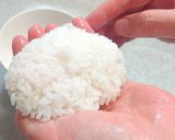適当!三角塩おにぎり/おむすびにぎりかた作り方7写真