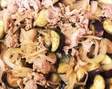 簡単！我が家の豚味噌なす丼作り方5写真