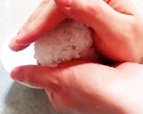 適当!三角塩おにぎり/おむすびにぎりかた作り方10写真