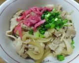 牛丼、豚丼、親子丼、肉うどんの汎用レシピ作り方5写真