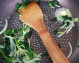 えびとほうれん草のクリームパスタ作り方3写真