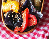 お弁当★揚げなすとパプリカ中国風南蛮漬け作り方5写真