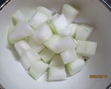定番！冬瓜の鶏そぼろ煮作り方1写真