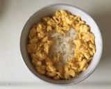 お弁当にもOK!?炒り卵の親子丼作り方6写真