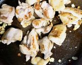 鶏腿肉と空芯菜のアーリオオーリオ作り方3写真