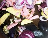 ナス、獅子唐のトマトソースパスタ♡作り方5写真